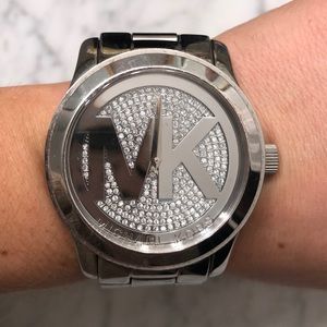 Michael Kors unisex silver watch
